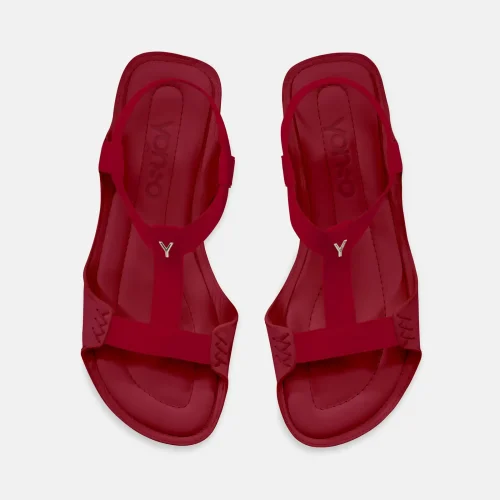 yonso bold red ženske sandale crvene 3