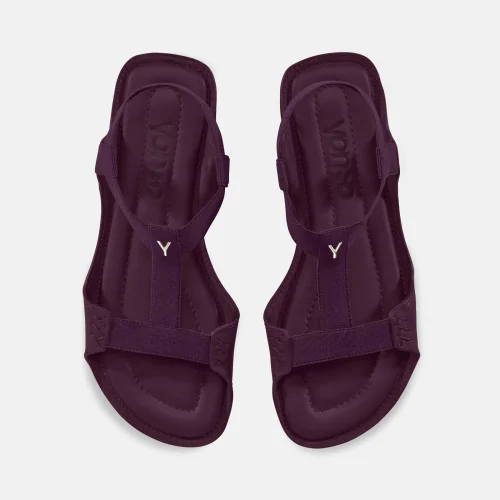 yonso burgundy ženske sandale bordo 3