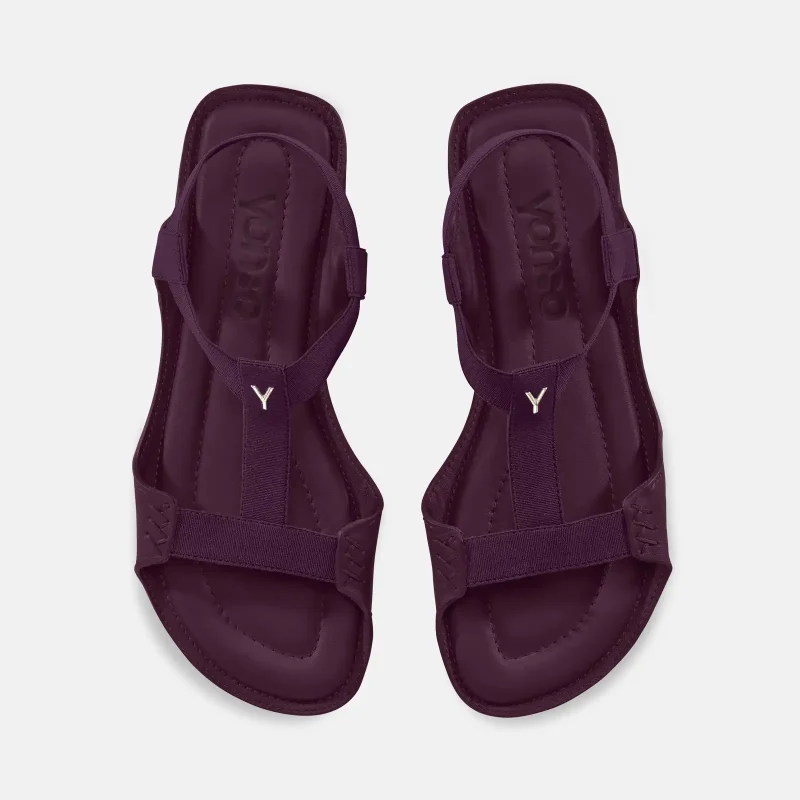 yonso burgundy ženske sandale bordo 3