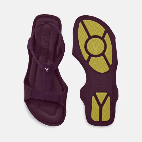 yonso burgundy ženske sandale bordo 4