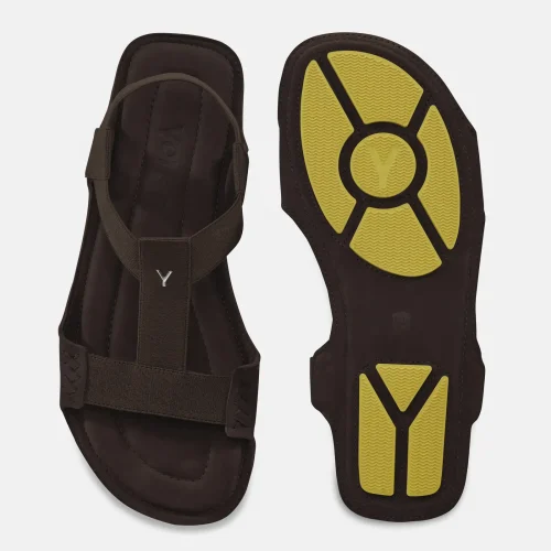 yonso classy brown suede muske sandale braon 3