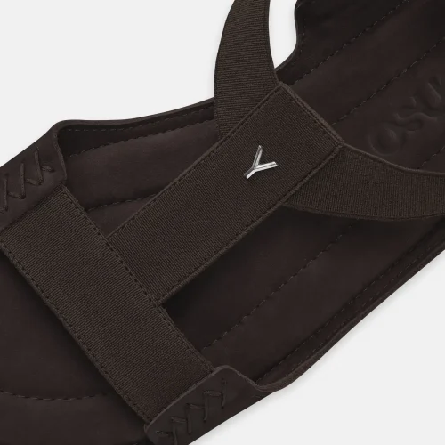 yonso classy brown suede muske sandale braon 4