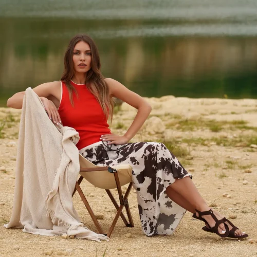 yonso classy brown ženske sandale braon 0