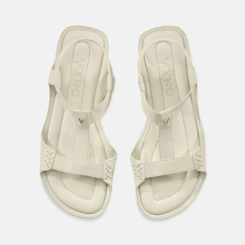 yonso cream white ženske sandale bele 3